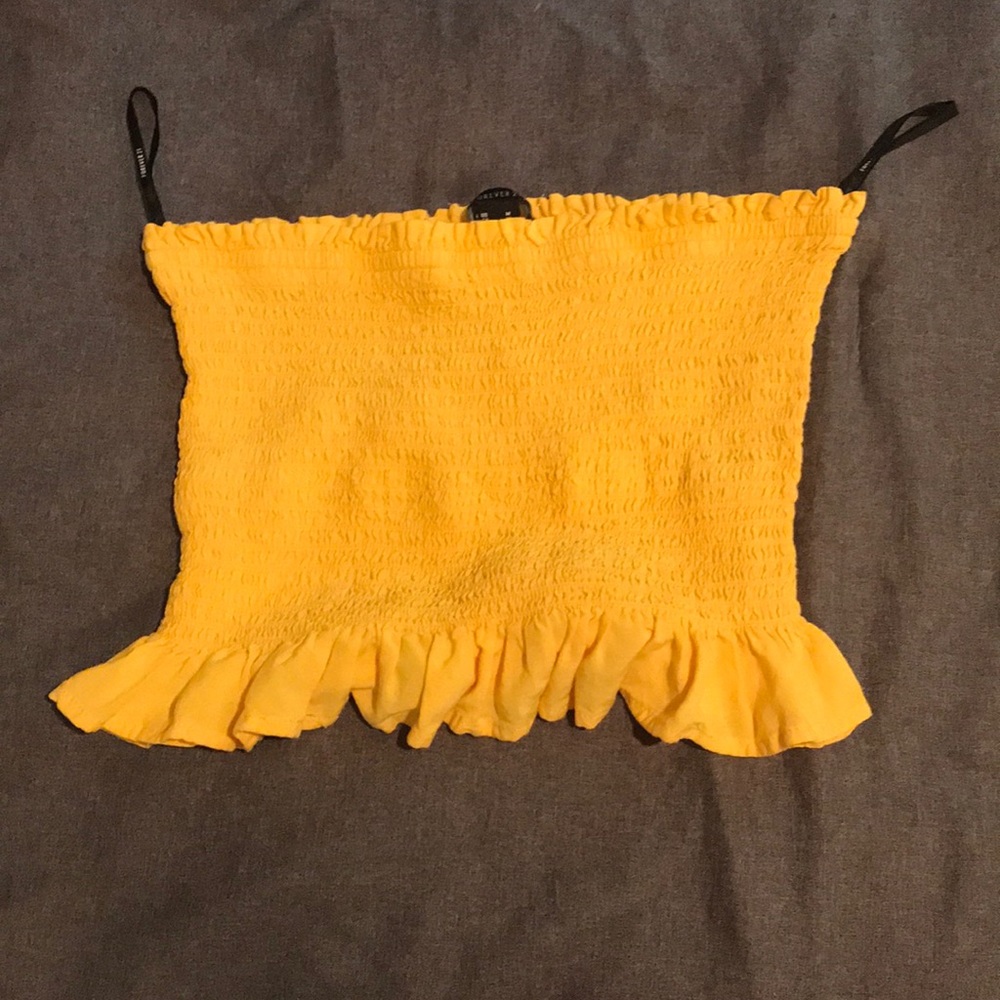 yellow tube top